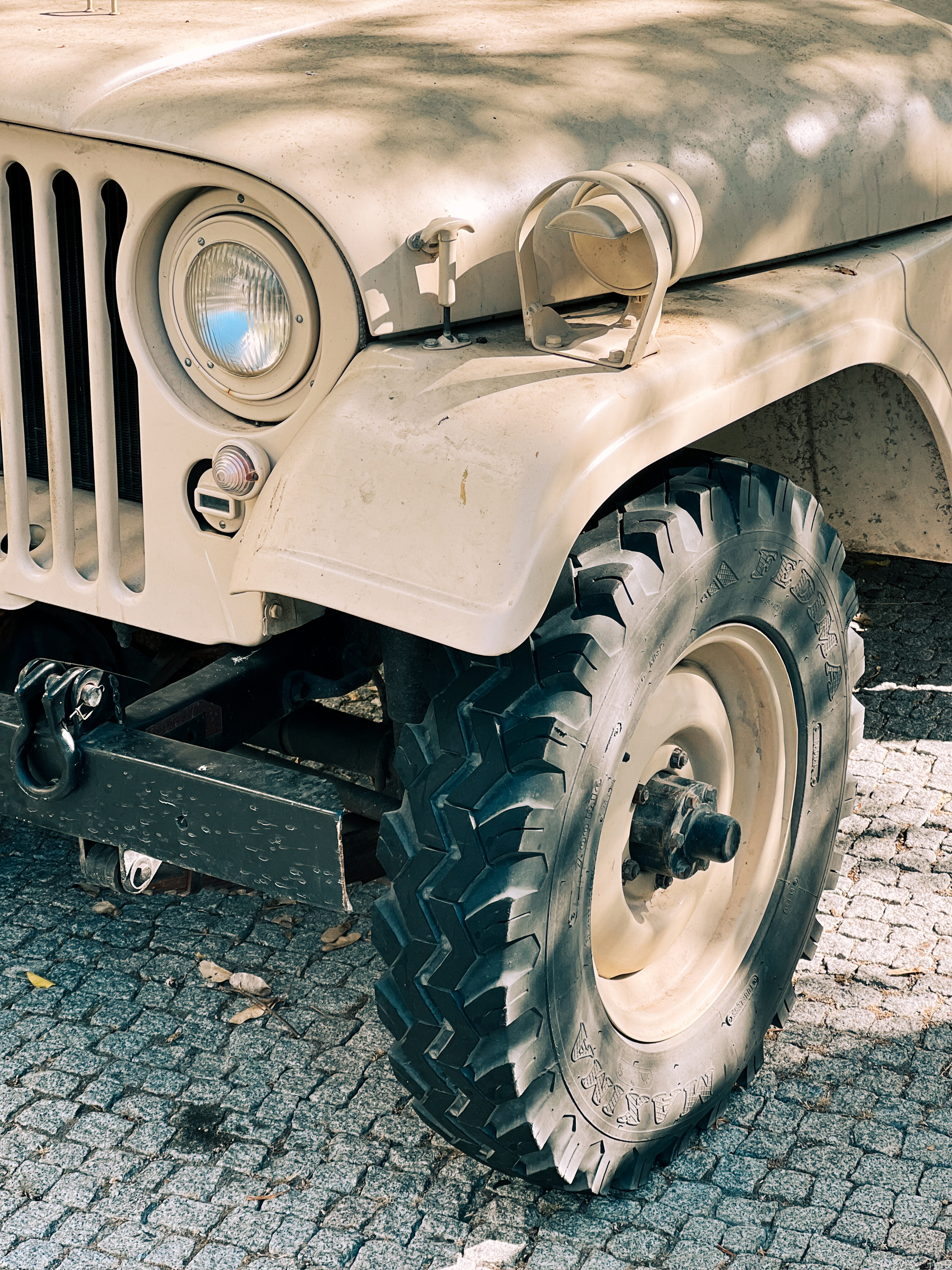 Detail of old jeep.