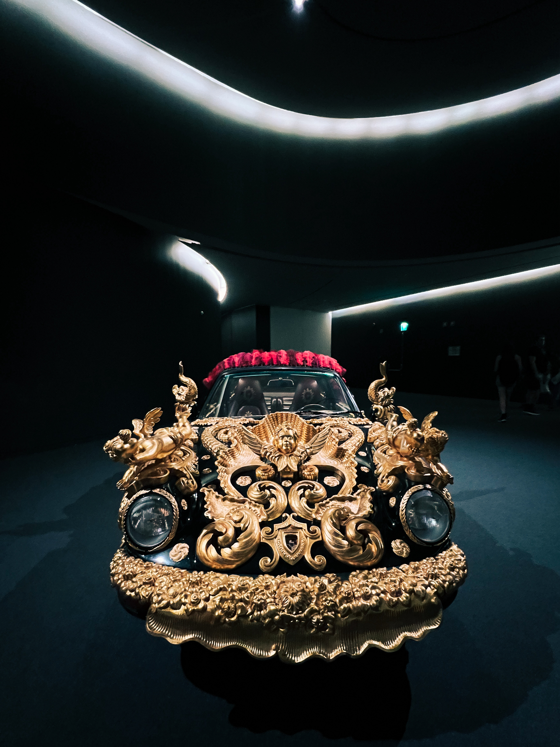 A Porsche, art work by Joana Vasconcelos. 