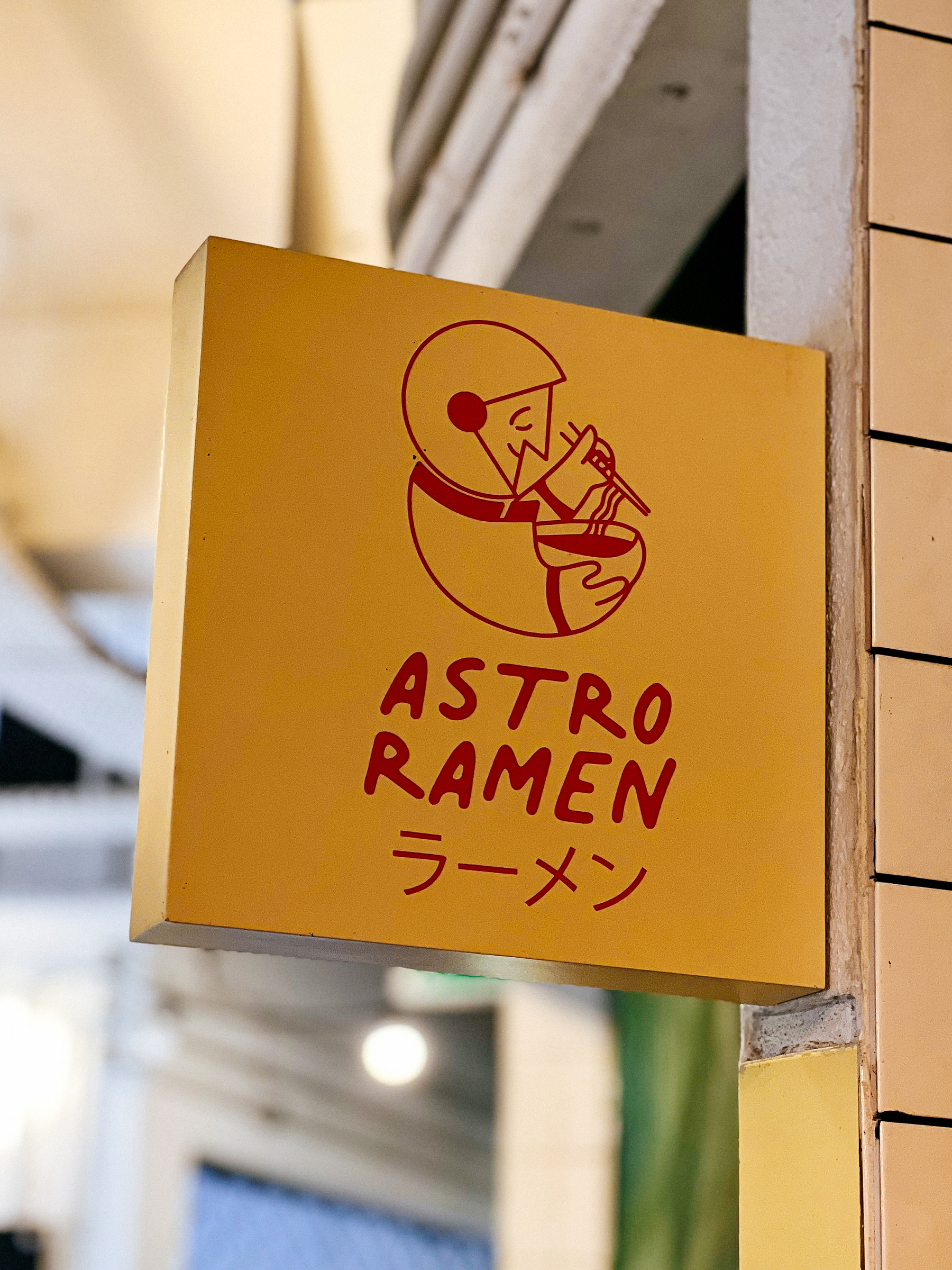“Astro Ramen” sign.