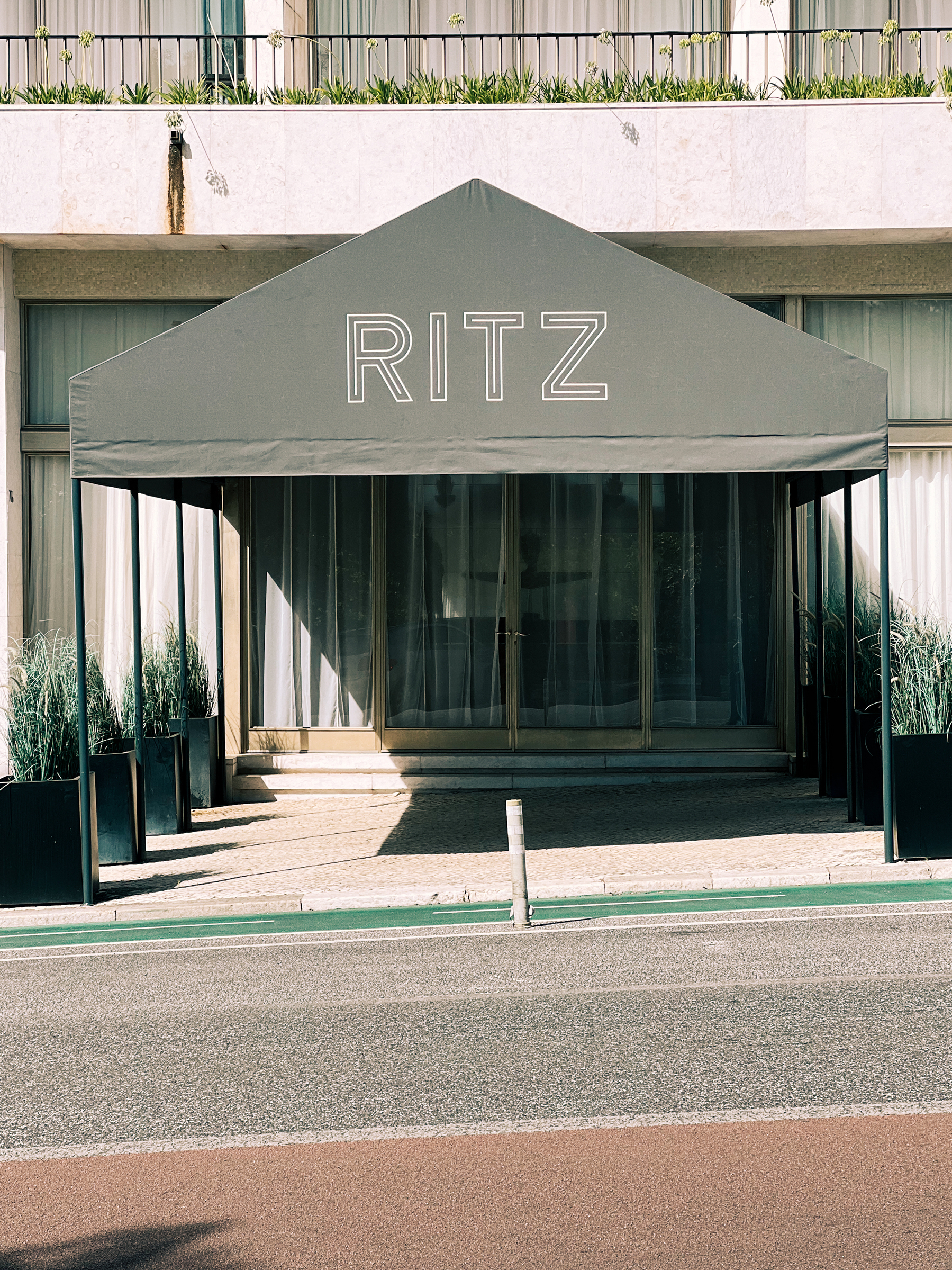 Back entrance to the Ritz.
