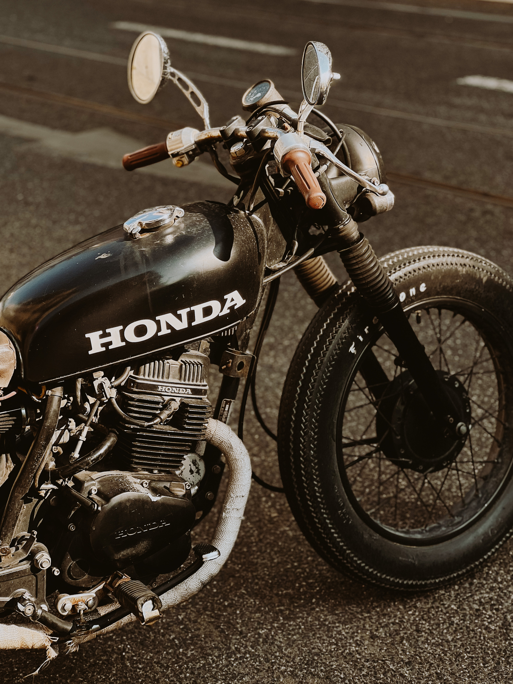 a Honda motorcycle.